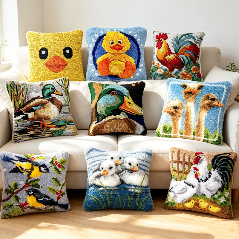 Printed Embroidery Kit - Kit de Bordado com Gancho de