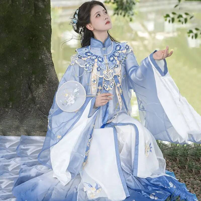 Embroidery Knit - Bimonthly [lan jin luo] novo hanfu