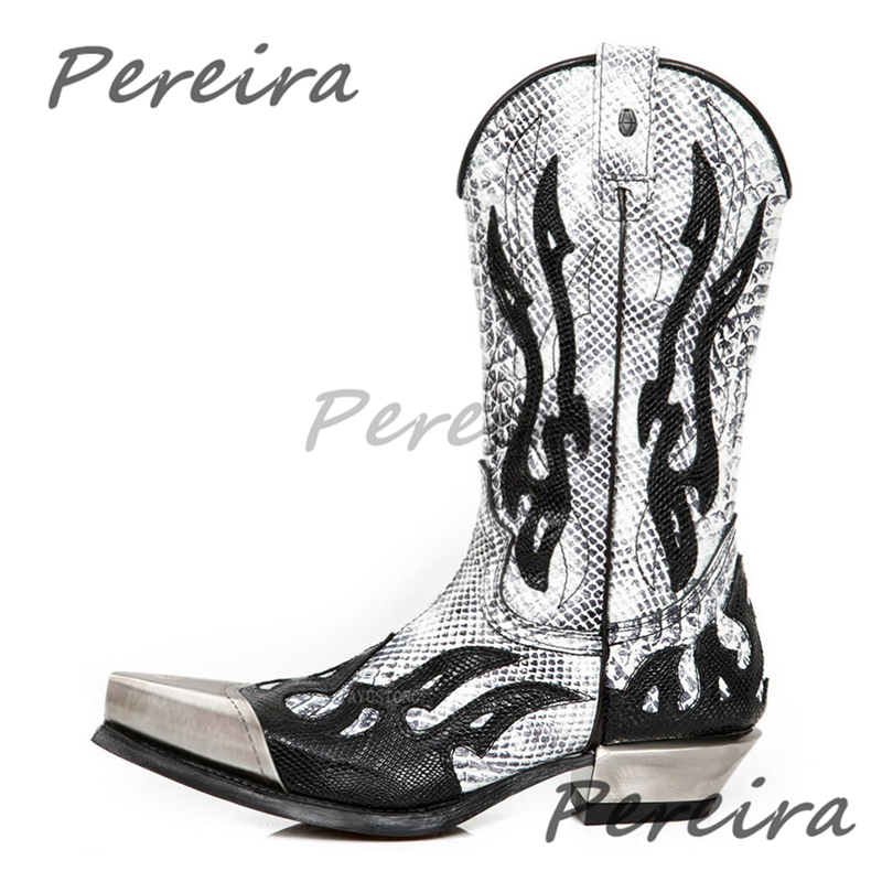 Embroidery On Leather - Botas Chelsea Masculinas com Bordado em
