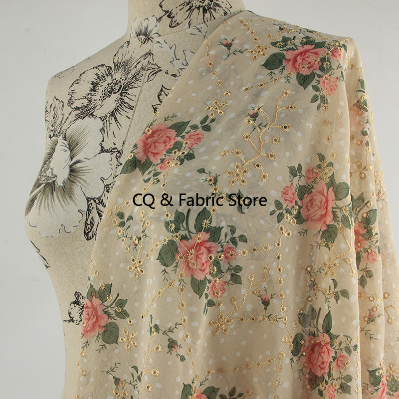 Embroidery Rose - Novo padrão de rosa bordado impresso