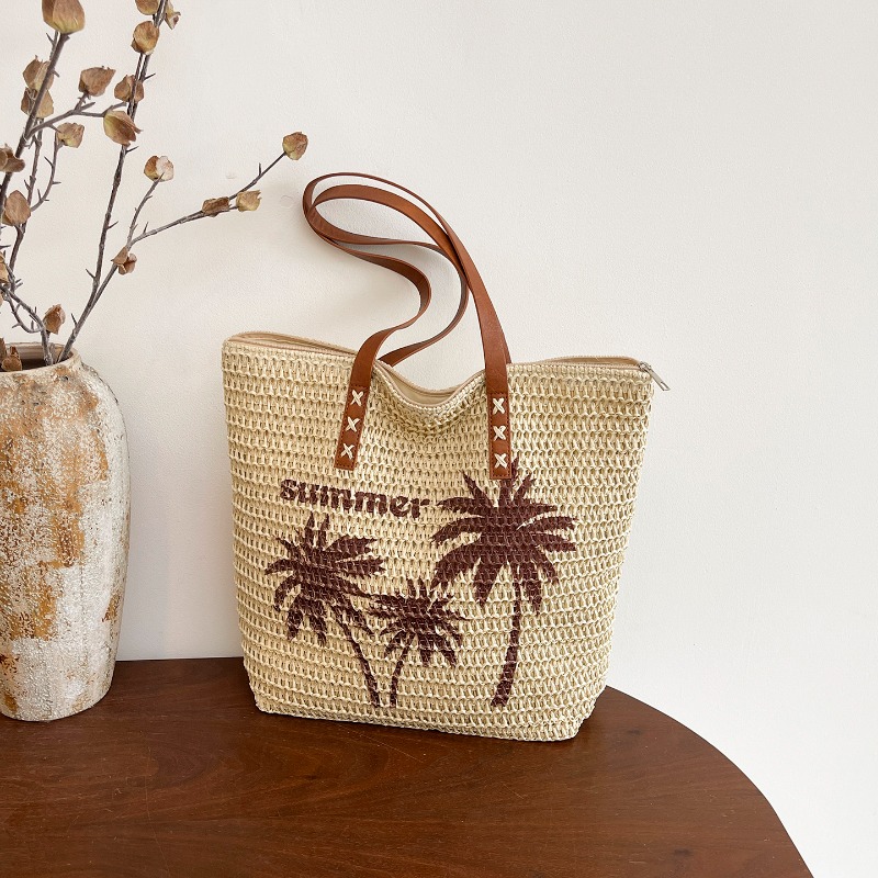 Embroidery Bali - Bolsa de Praia Feminina Grande Capacidade