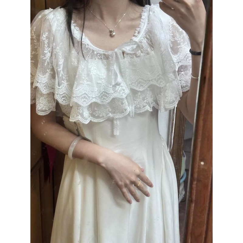 Embroidery Premium - Blusa Capa Xale Feminina de Renda