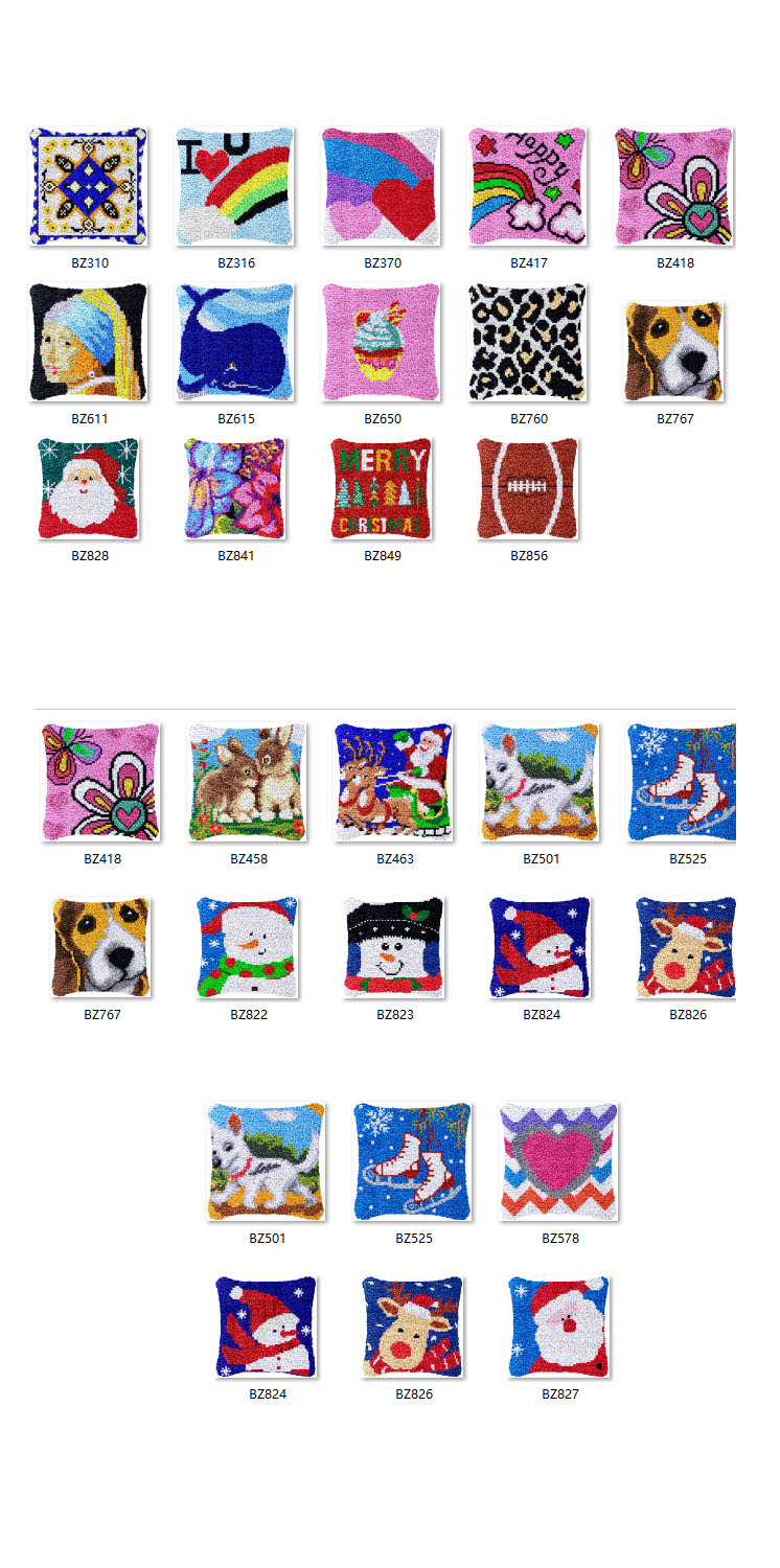 Printed Embroidery Kit - Abelha trava gancho kit tapete lona