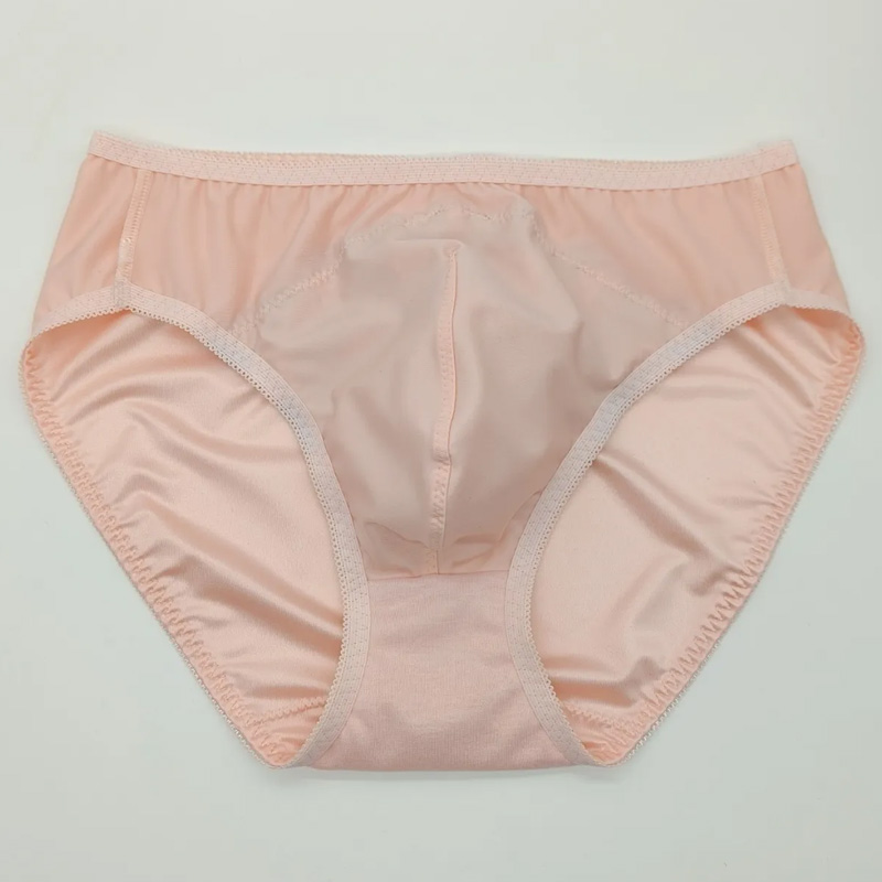 Embroidery Knit - Cuecas Masculinas Rosa com Bordado em
