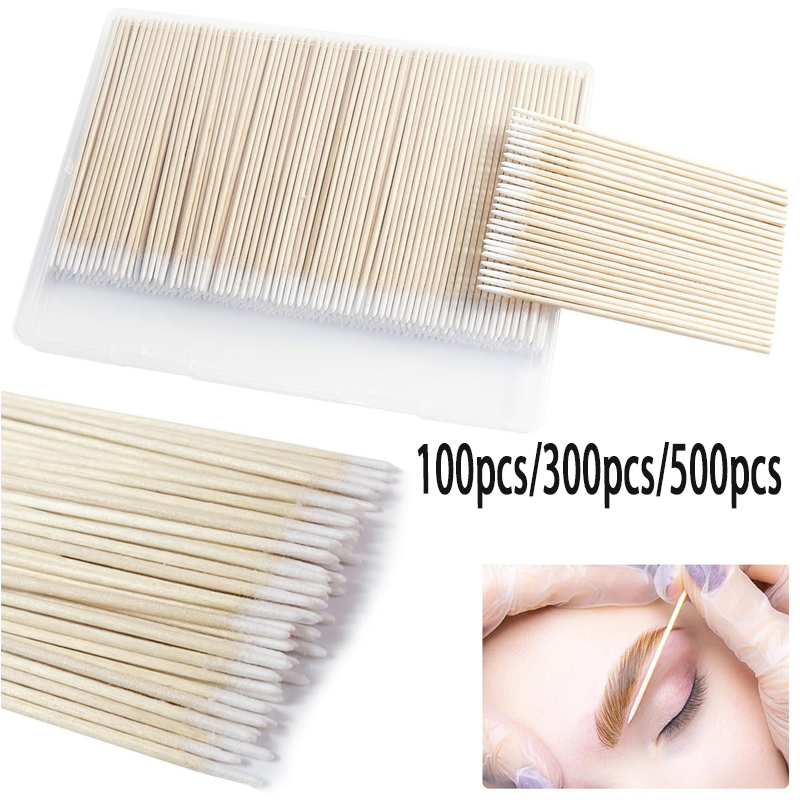 Embroidery Converter - 100/300/500 pçs cotonetes de algodão madeira