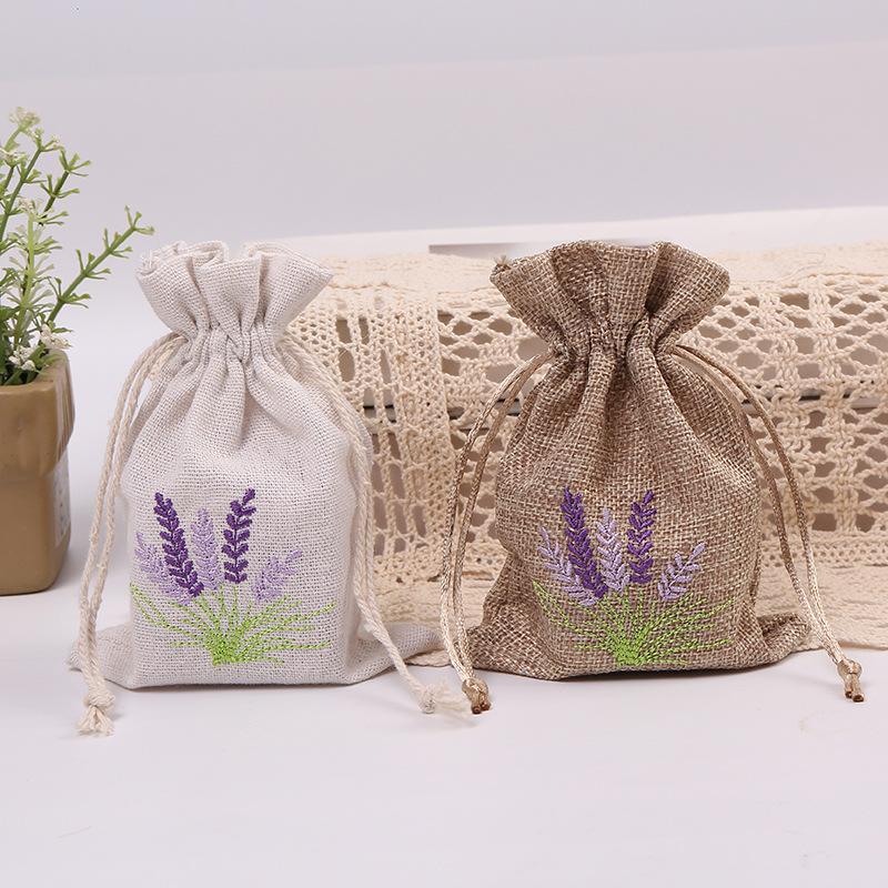 Embroidery House - 10 pçs malotes de lavanda flor