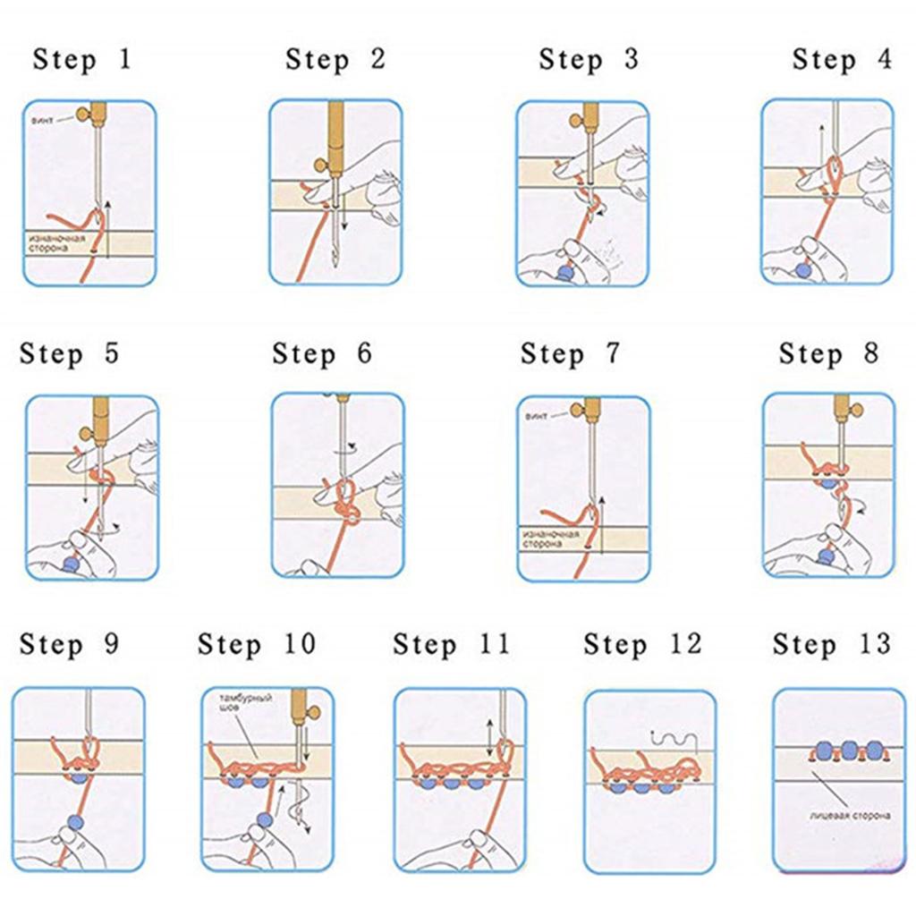 Embroidery Beads - Kit de Agulhas de Bordado com