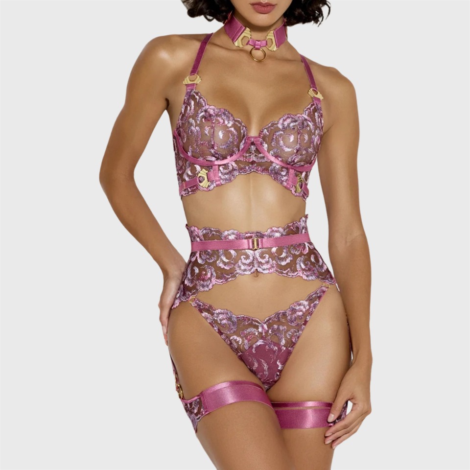 Embroidery Premium - Conjuntos de Lingerie Premium para Mulheres