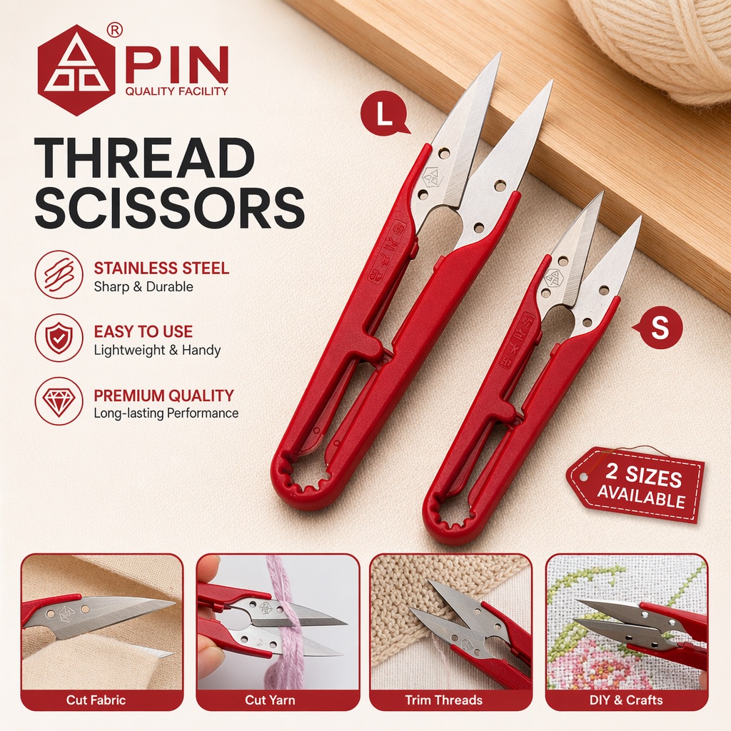 Embroidery Premium - Tesoura de Aço Inoxidável para Linhas,