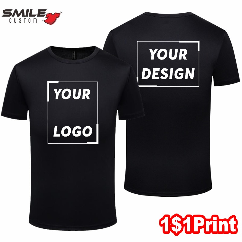 Embroidery Design Logo - Camiseta esportiva de manga curta masculina