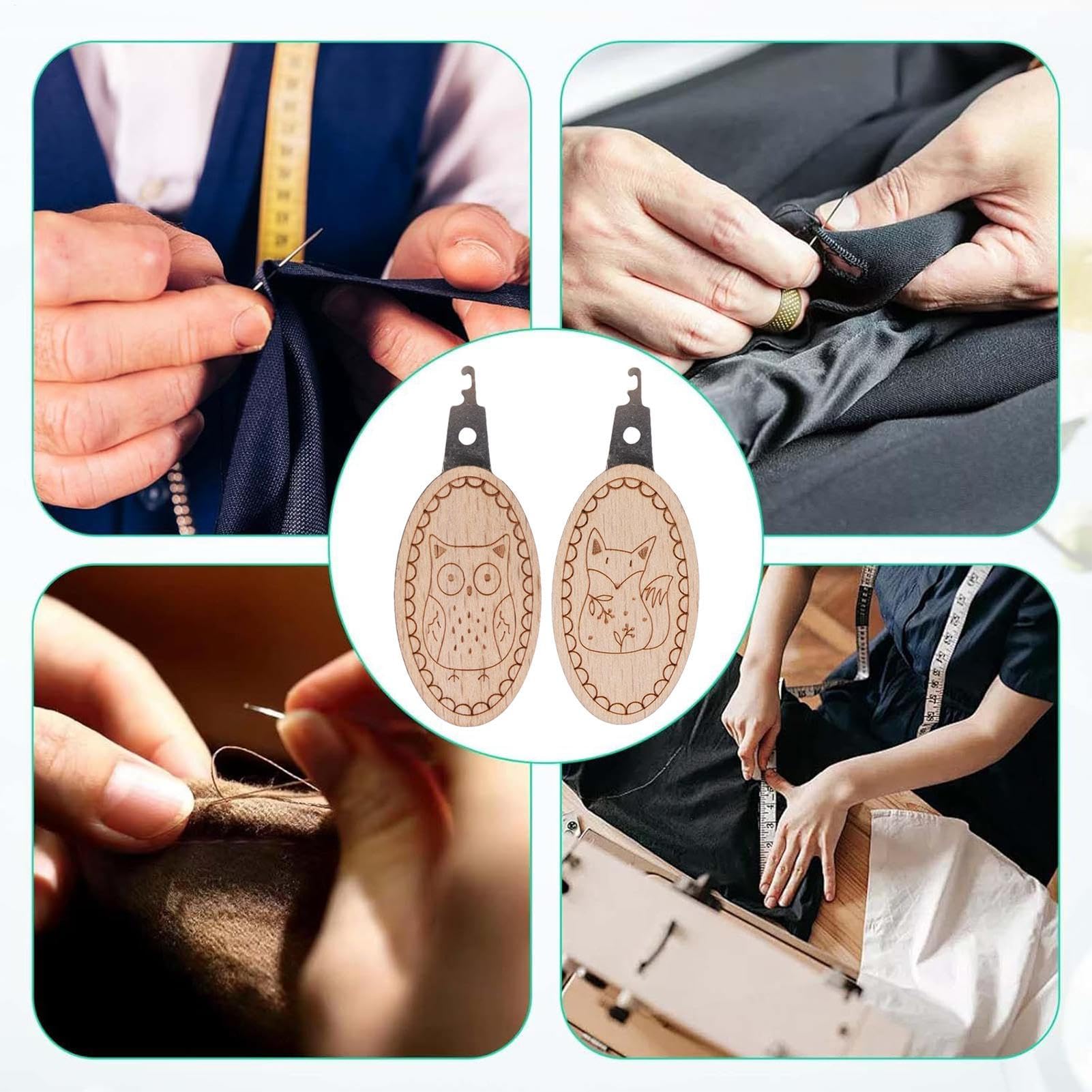 2 pçs/set agulha threader fáci - Embroidery Converter avaliação e preço