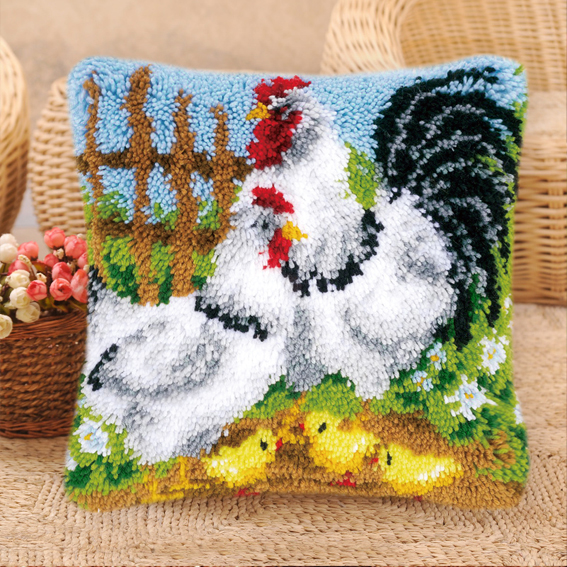 Kit de Bordado com Gancho de L - Printed Embroidery Kit avaliação e preço