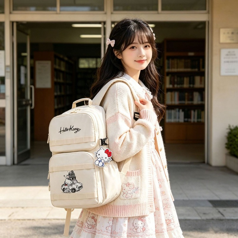 Mochila Hello Kitty de Grande  - Embroidery Ai avaliação e preço