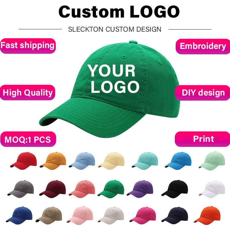 SLECKTON Boné de beisebol pers - Embroidery Design Logo avaliação e preço