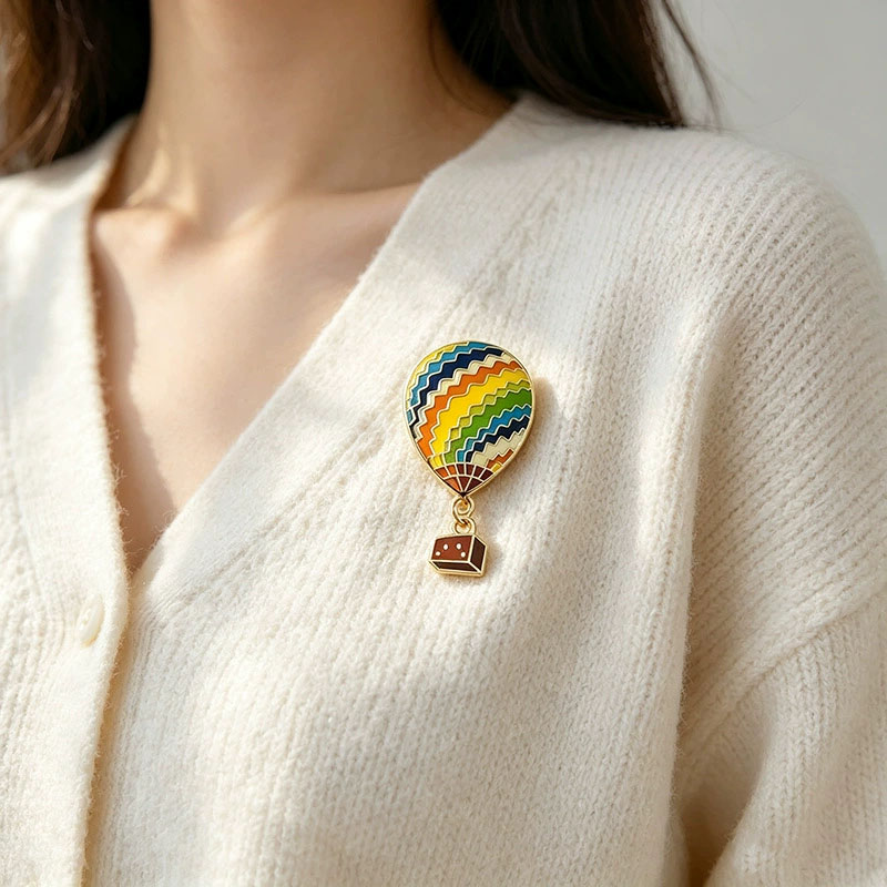Broche de Metal em Forma de Ba - Embroidery Bali avaliação e preço