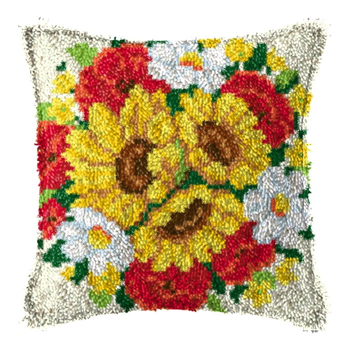 Kits de Tapete de Crochê da Sé - Printed Embroidery Kit avaliação e preço