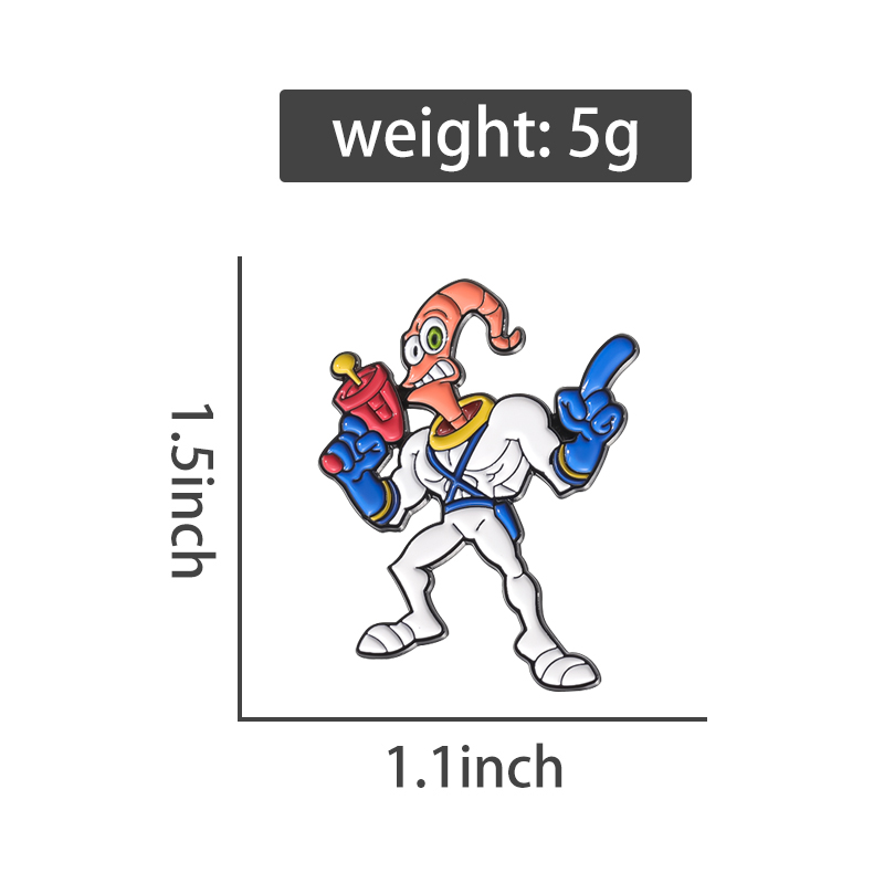 Minhoca guerreiro figura esmal - Embroidery House avaliação e preço