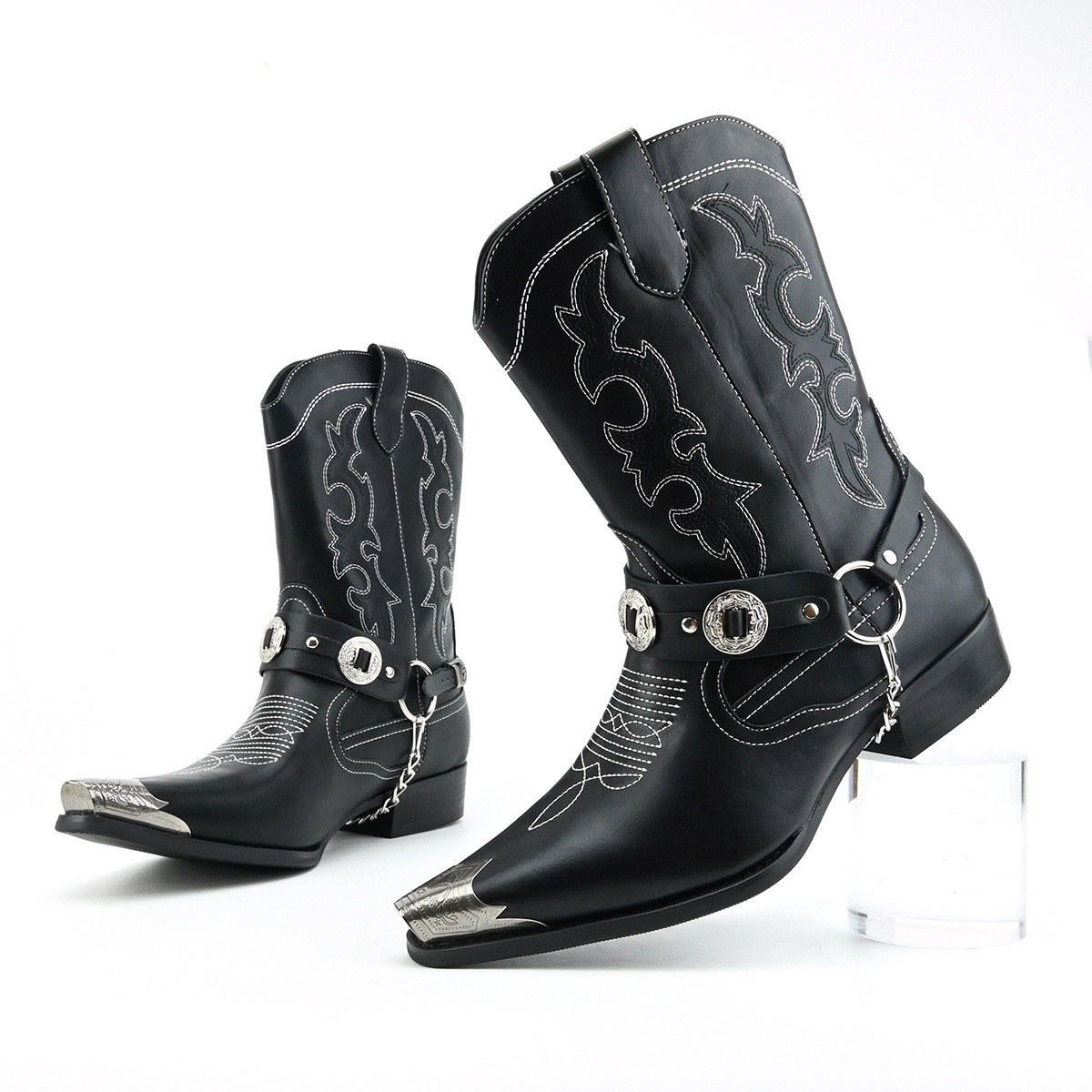 Botas de Couro Masculinas Esti - Embroidery On Leather avaliação e preço