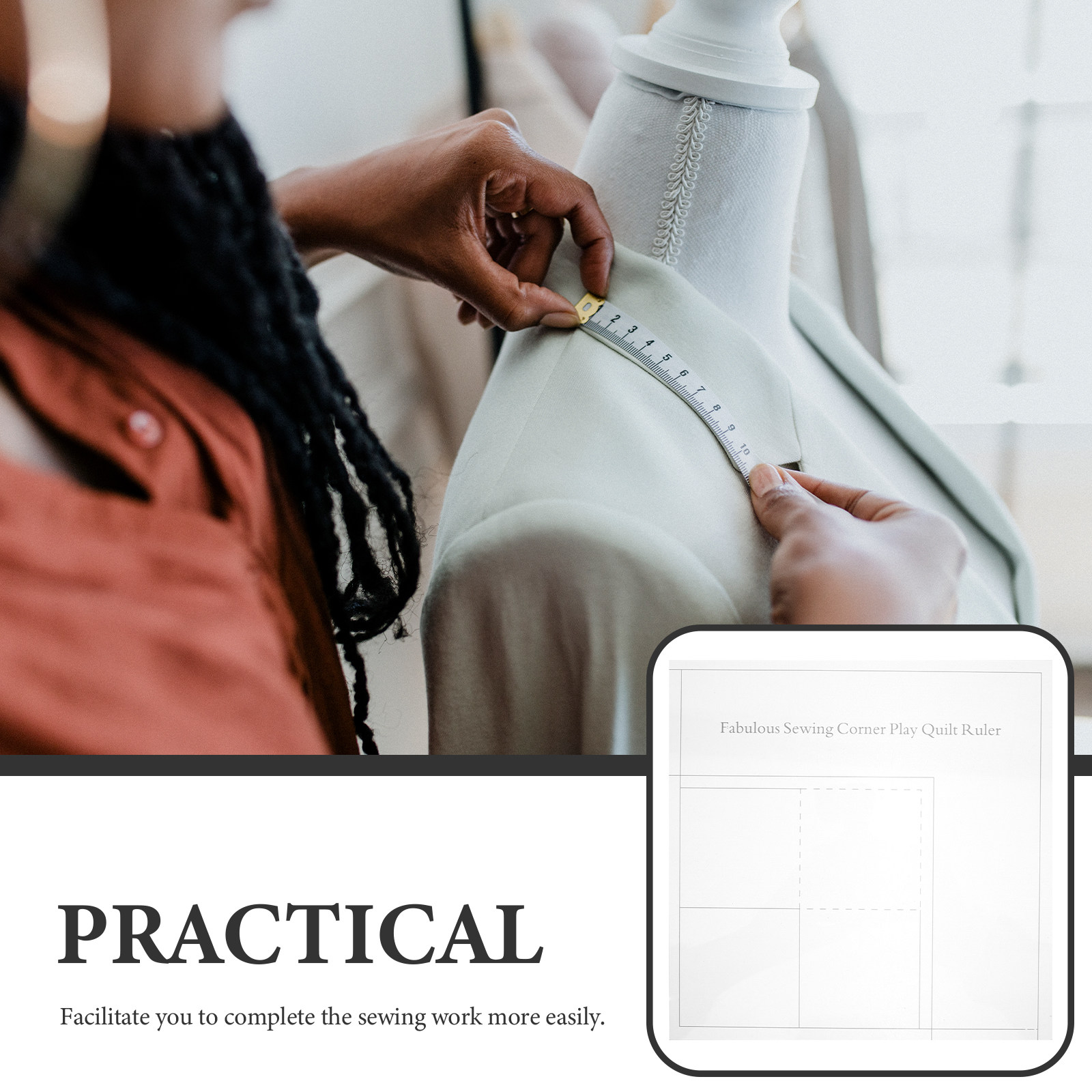 Régua de acrílico para quiltin - Embroidery Tools avaliação e preço