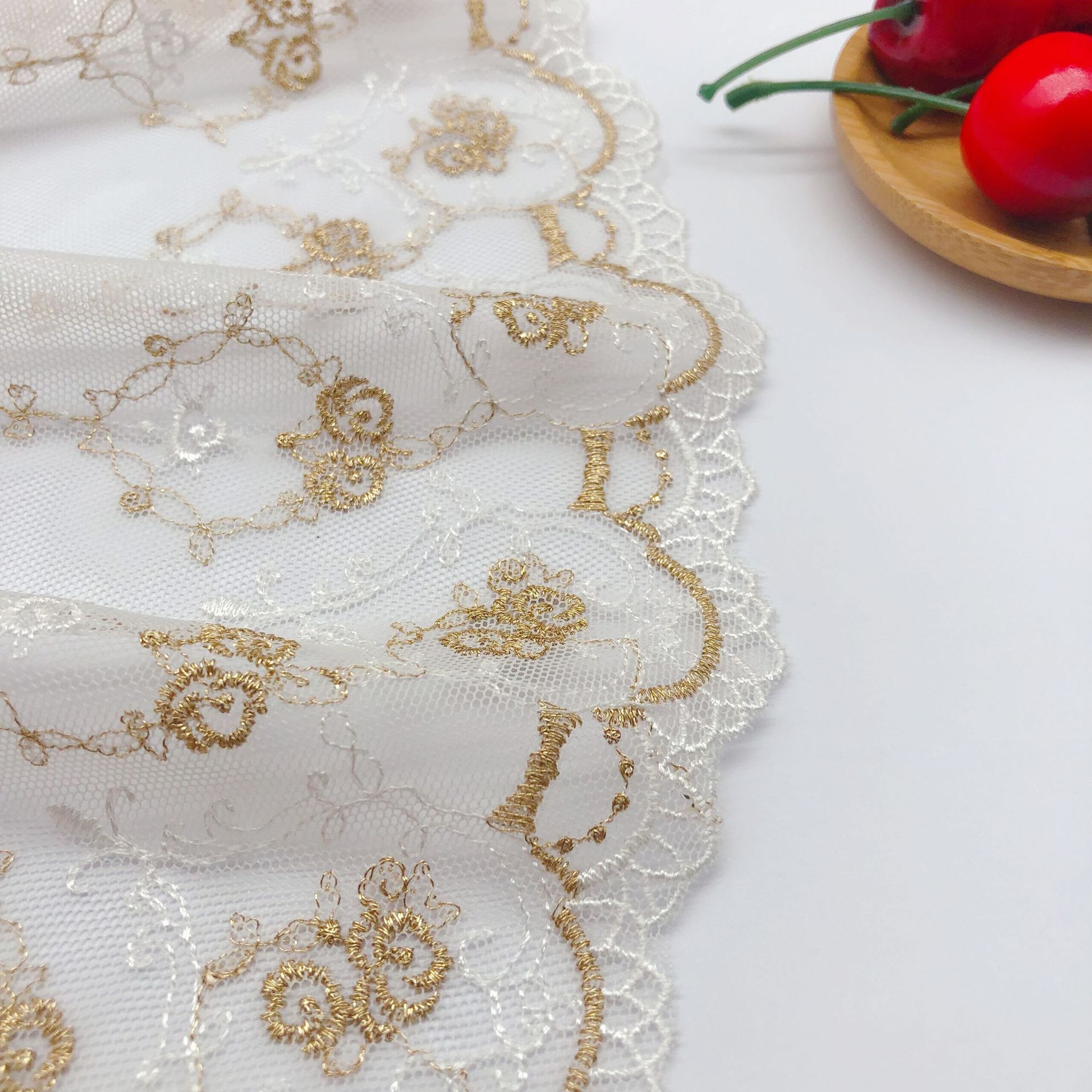 16.2cm de largura malha bordad - Embroidery Rose avaliação e preço