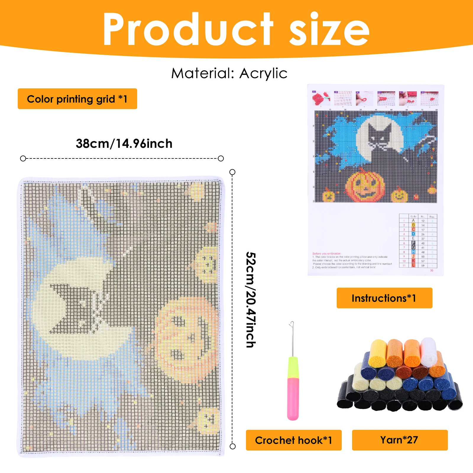 Kits de Bordado com Agulha de  - Printed Embroidery Kit avaliação e preço