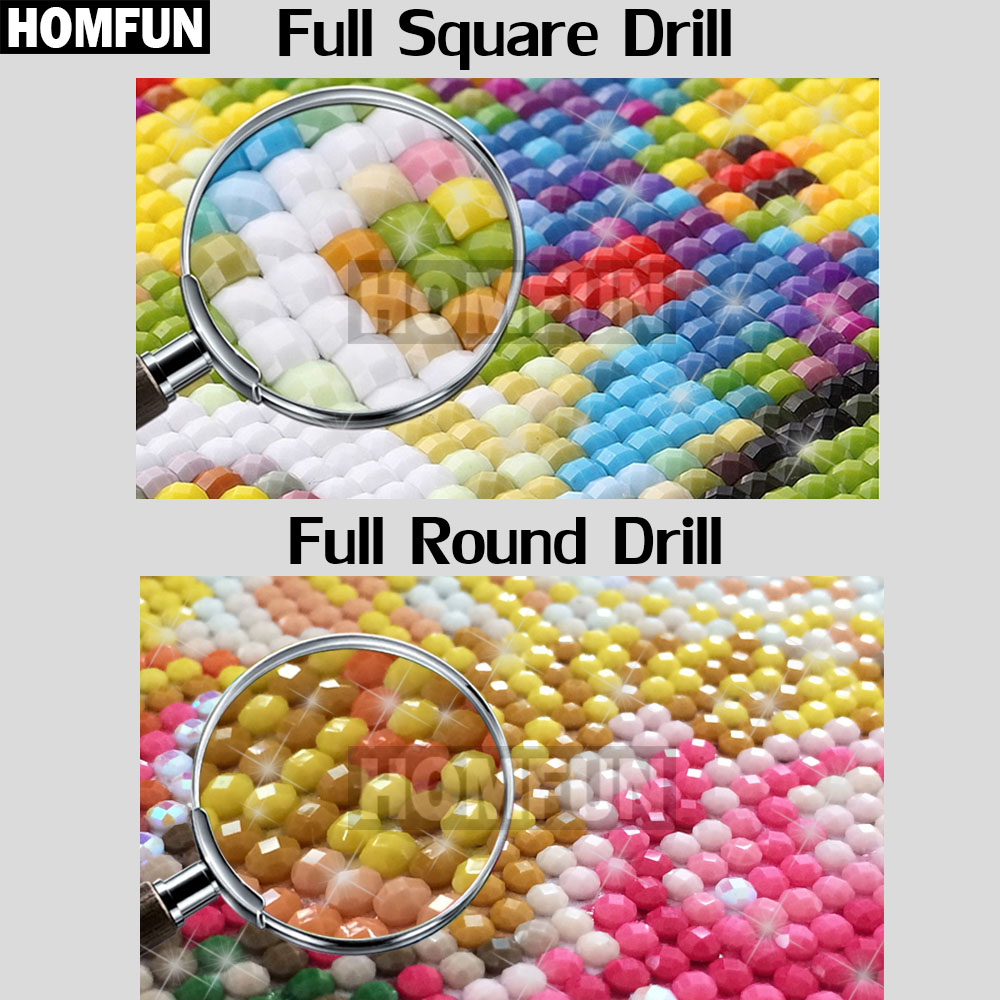 Homfun diamante bordado 