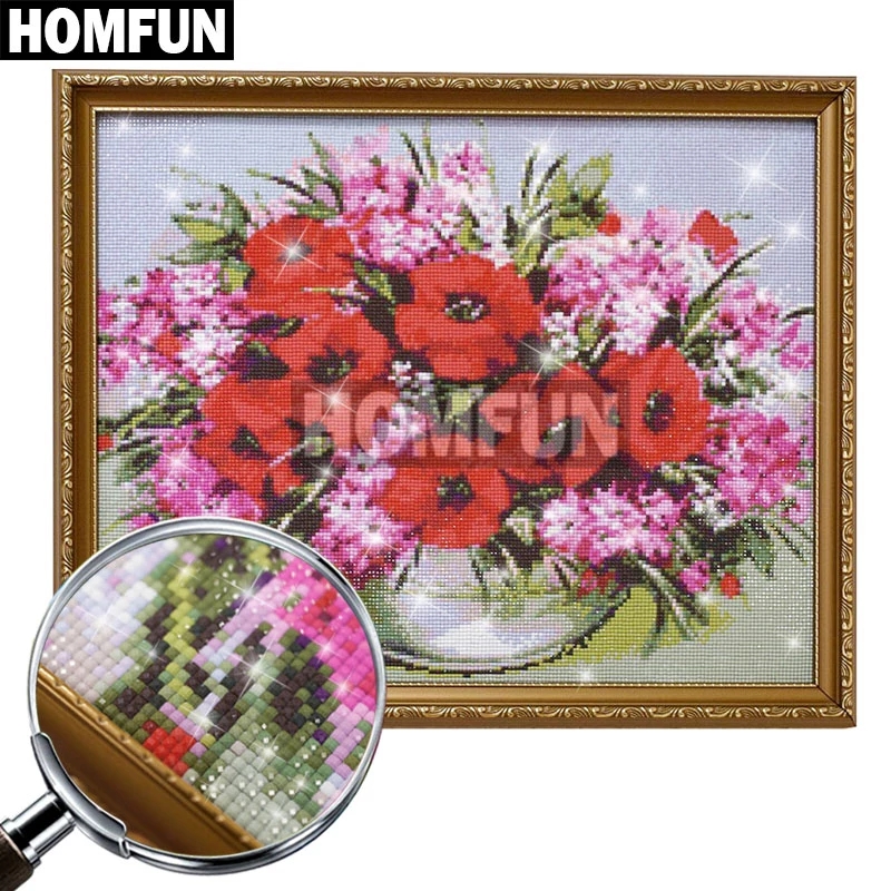 Homfun diamante bordado 