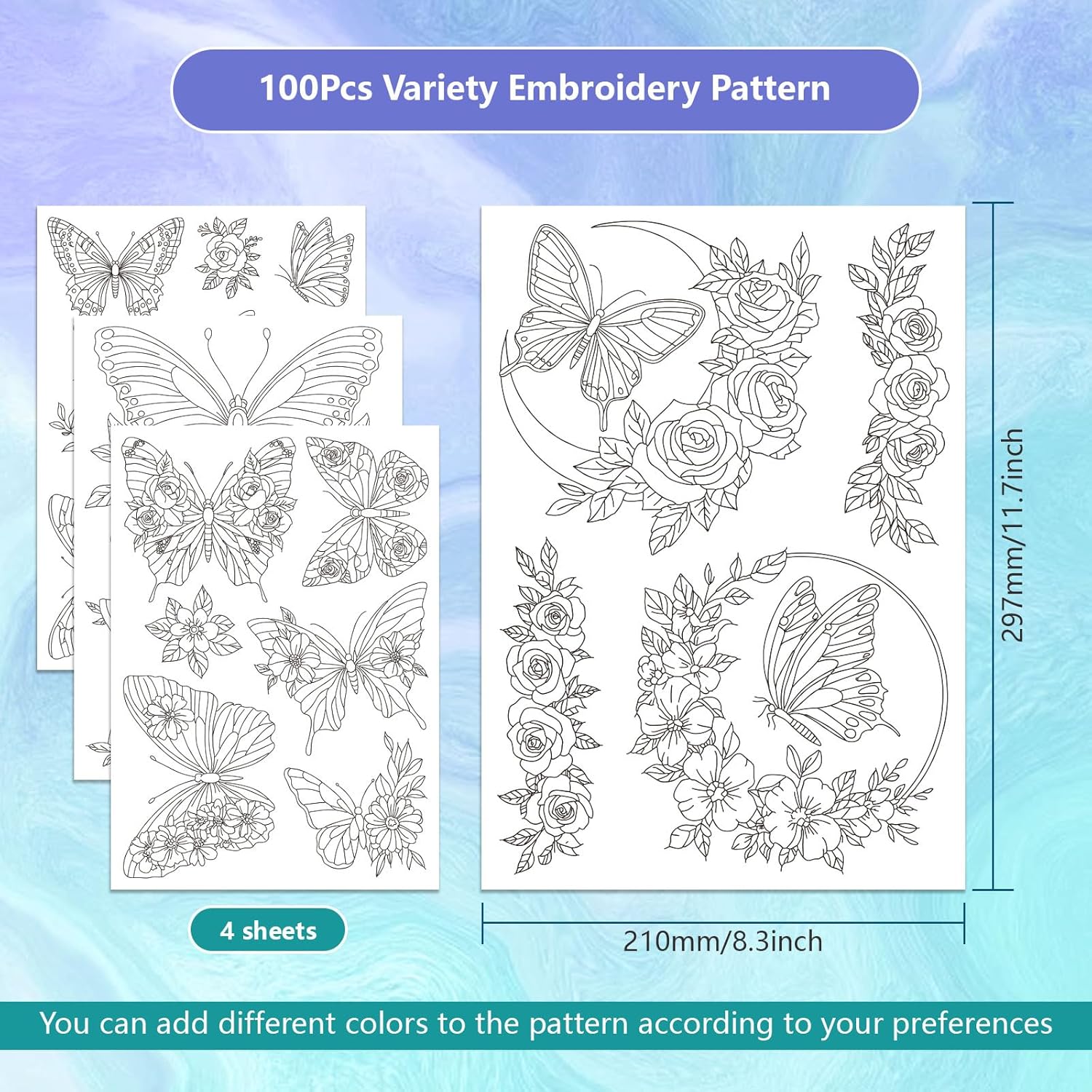 Estabilizador de Bordado Solúv - Embroidery Flower Pattern avaliação e preço