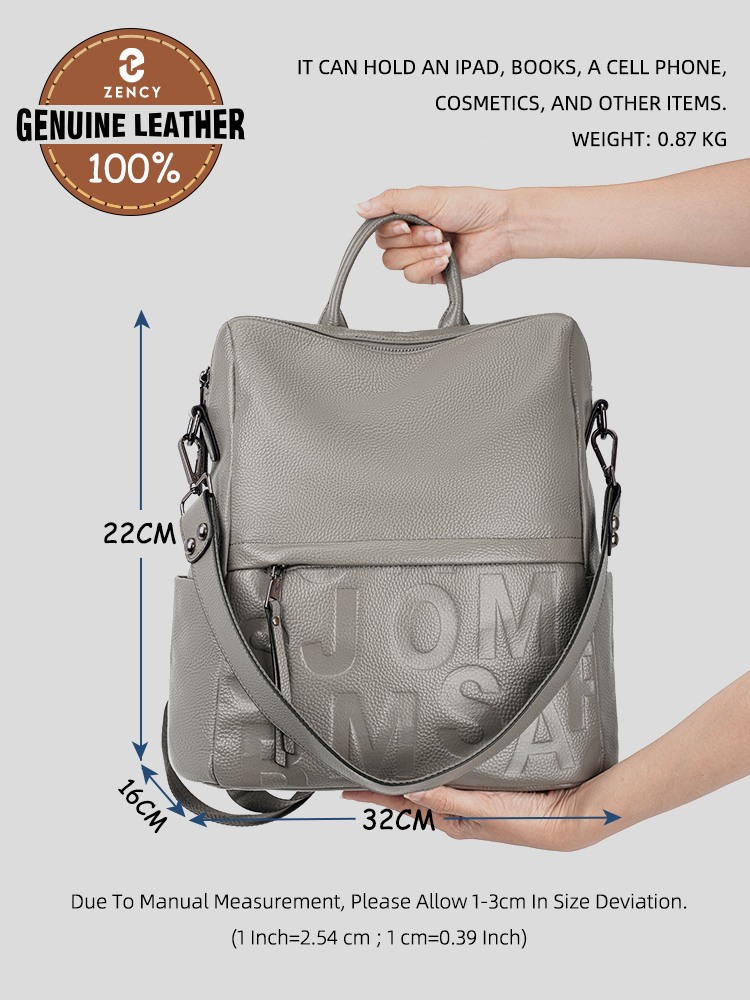 Mochila Zency Premium de Couro - Embroidery Premium avaliação e preço