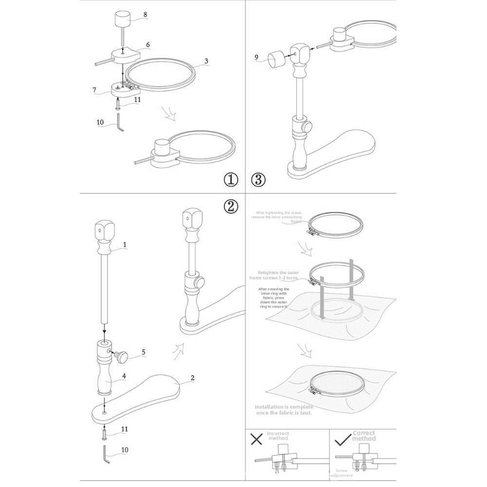 Suporte Ajustável em Altura pa - Embroidery Hoop Stand avaliação e preço