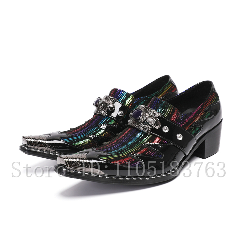 Sapatos masculinos góticos est - Embroidery On Leather avaliação e preço