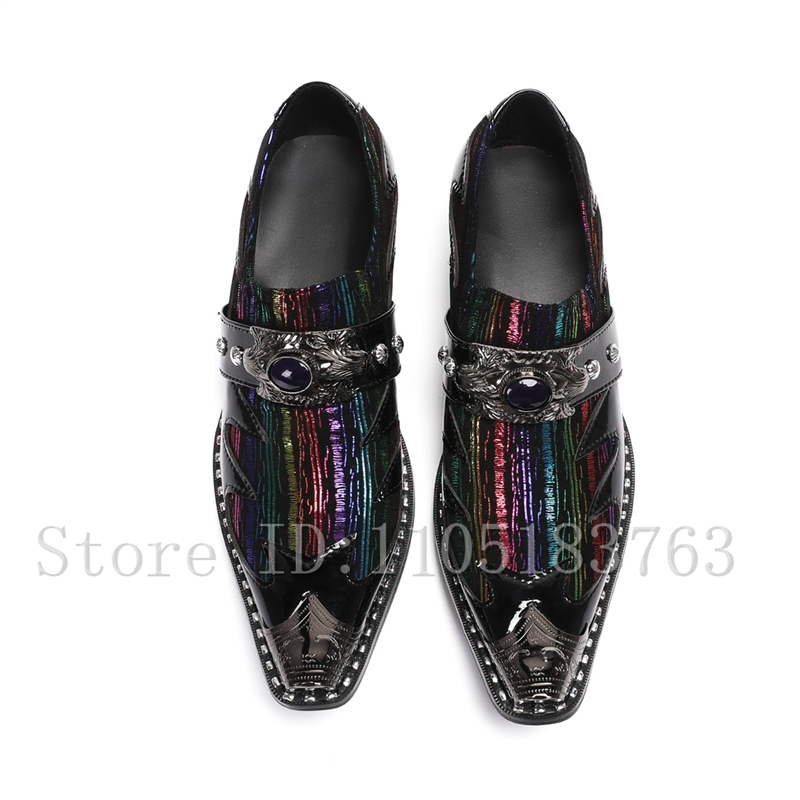 Sapatos masculinos góticos est - Embroidery On Leather avaliação e preço
