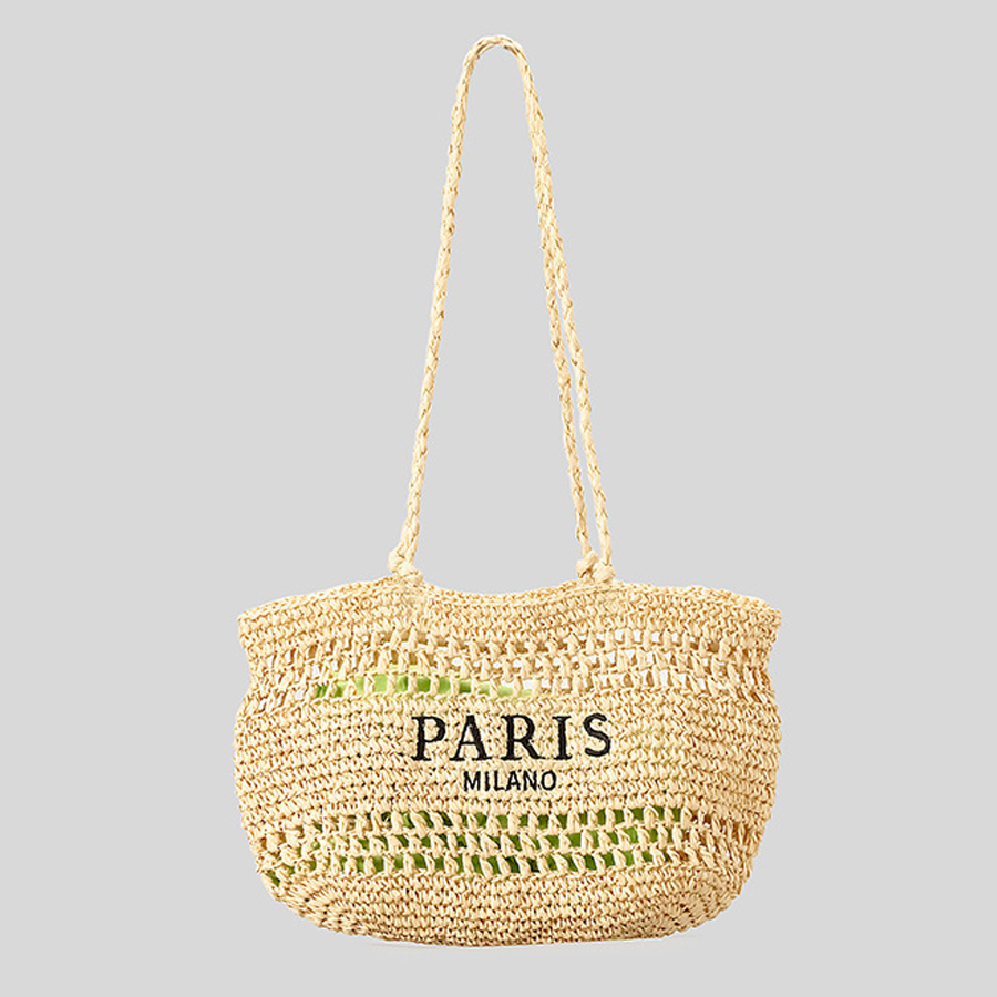 Casual oco palha sacola letras - Embroidery Bali avaliação e preço