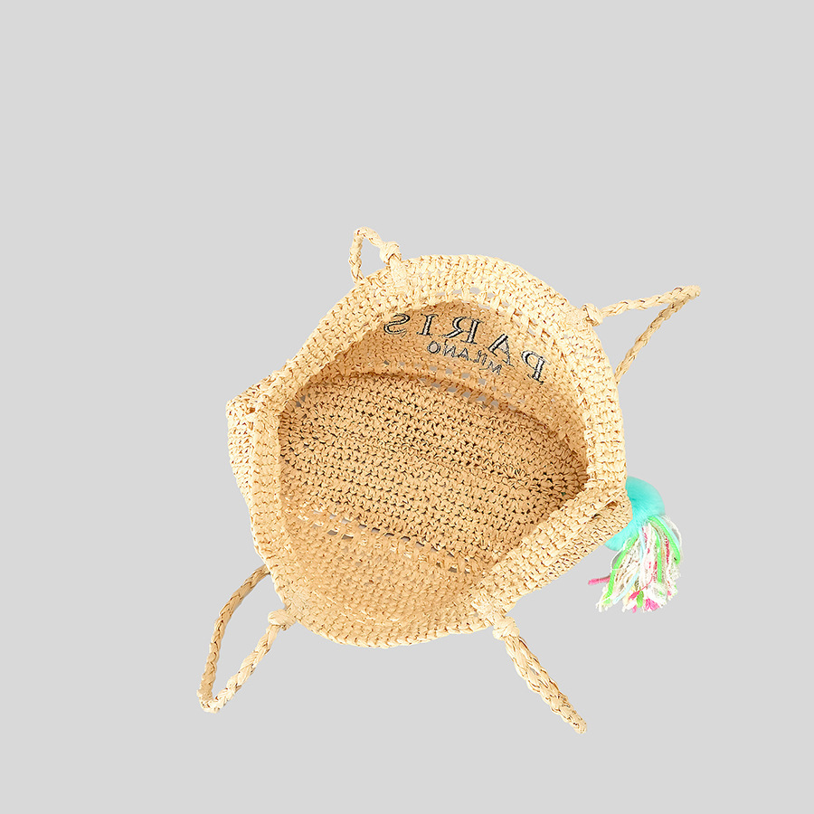 Casual oco palha sacola letras - Embroidery Bali avaliação e preço