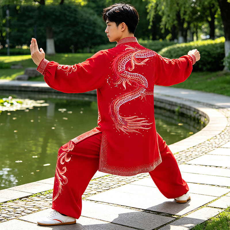 Traje de Tai Chi Feminino Pers - Embroidery Premium avaliação e preço