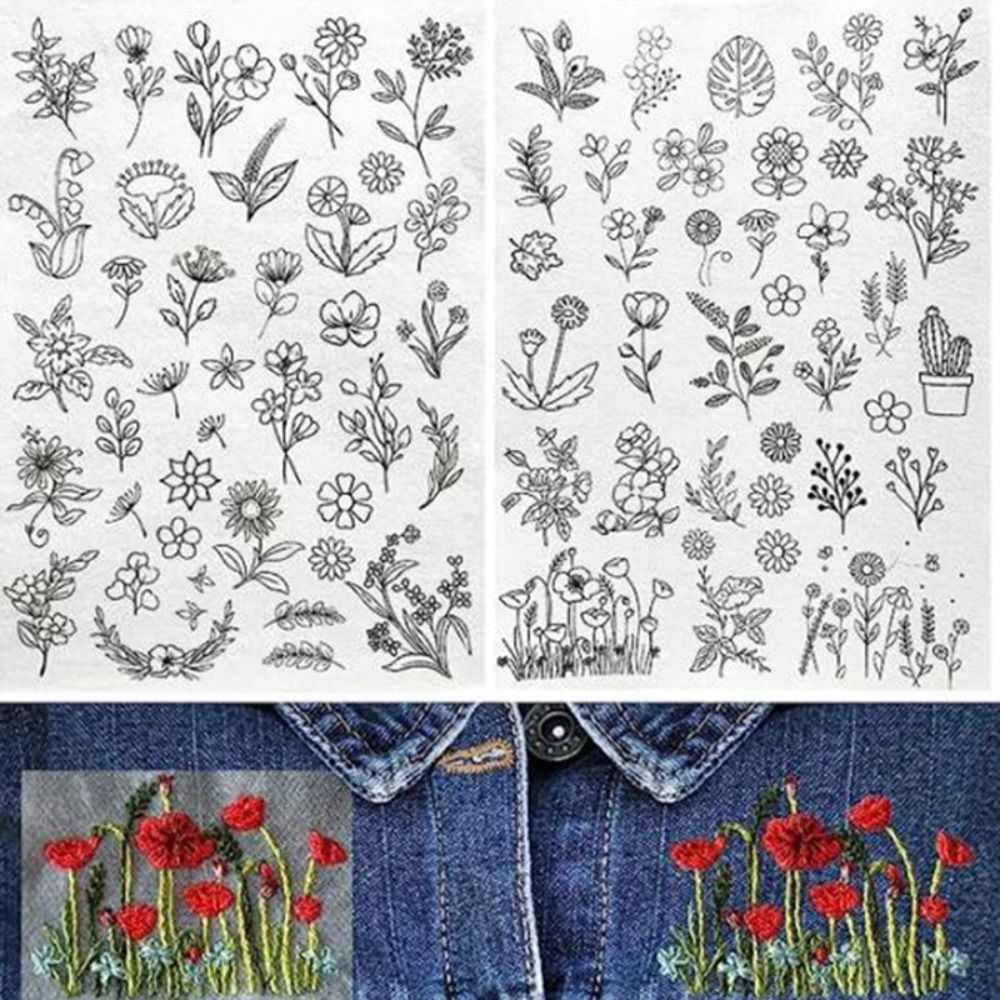 Criativo Costura Bordado Papel - Embroidery Flower Pattern avaliação e preço