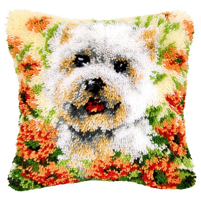 Animal lobo padrão trava ganch - Printed Embroidery Kit avaliação e preço