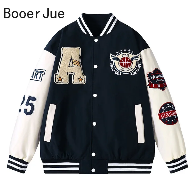 Jaqueta bomber de beisebol do  - Embroidery Letter N avaliação e preço