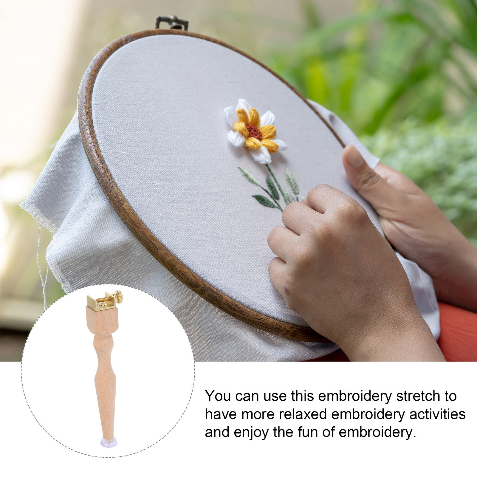 3 peças de suportes de madeira - Embroidery Hoop Stand avaliação e preço