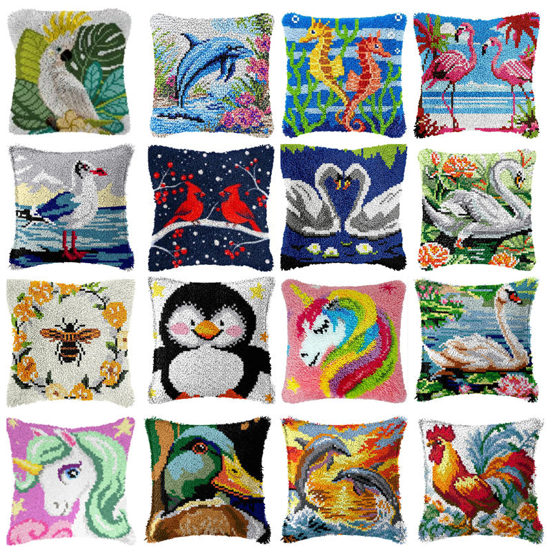 Diy pássaro unicórnio travesse - Printed Embroidery Kit avaliação e preço