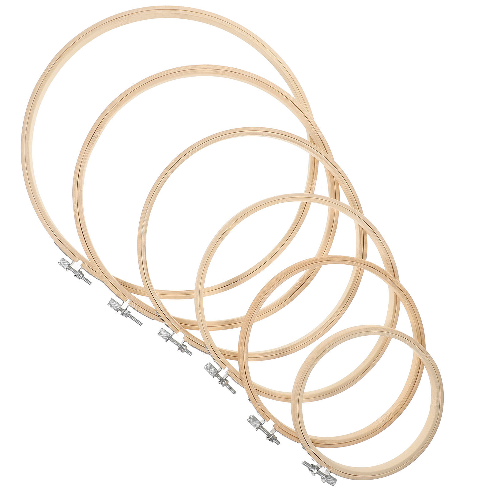 Conjunto de 6 aros de bordado  - Embroidery Hoop Plastic avaliação e preço
