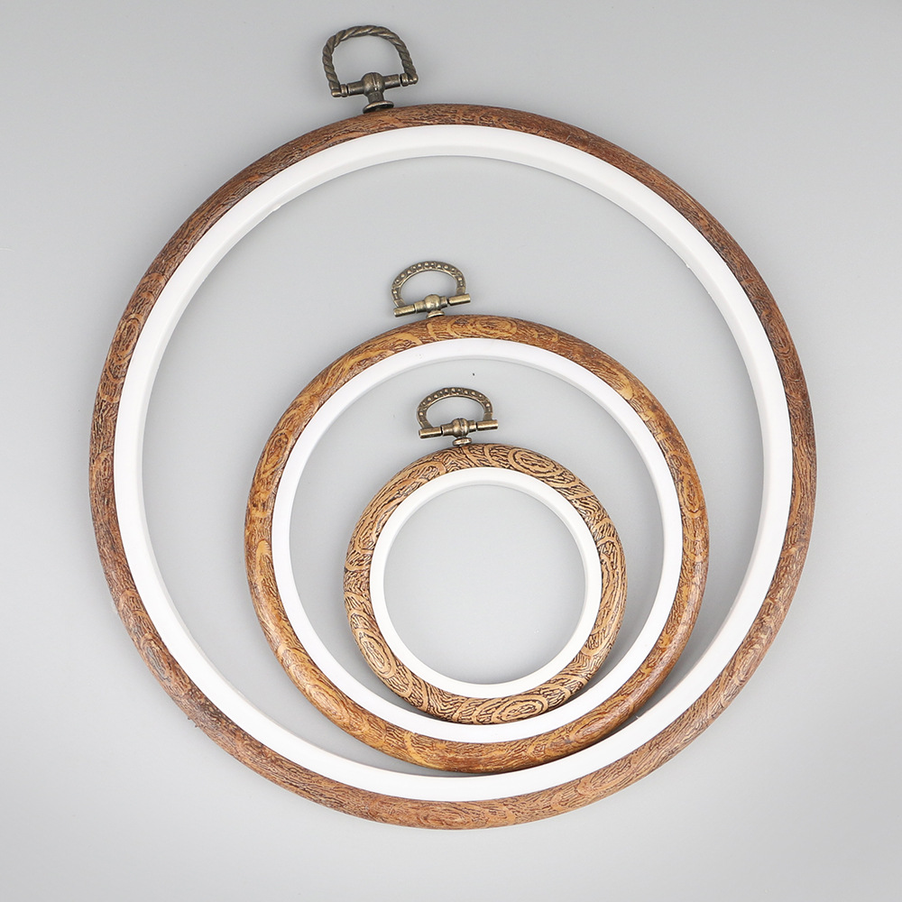 Rodada De Madeira Cor Bordado  - Embroidery Hoop Stand avaliação e preço