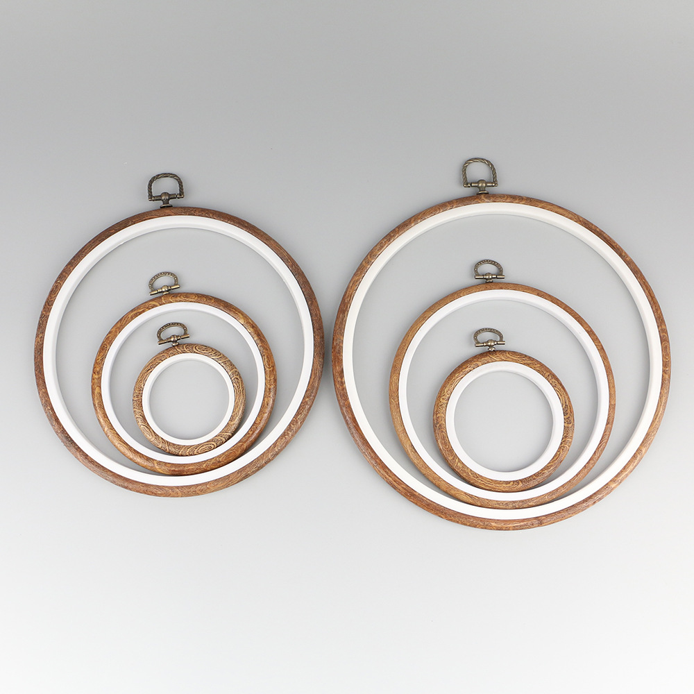 Rodada De Madeira Cor Bordado  - Embroidery Hoop Stand avaliação e preço
