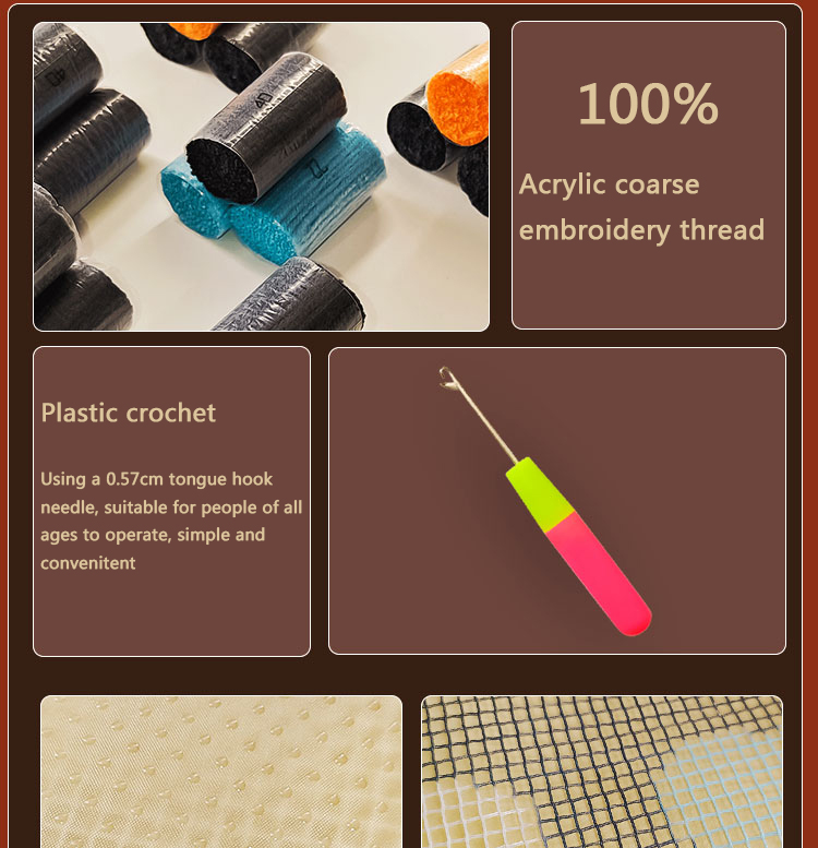Kit de tapete com gancho de fi - Embroidery Rose avaliação e preço