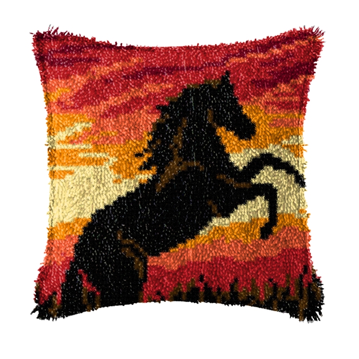 Elefante cavalo animal trava g - Printed Embroidery Kit avaliação e preço