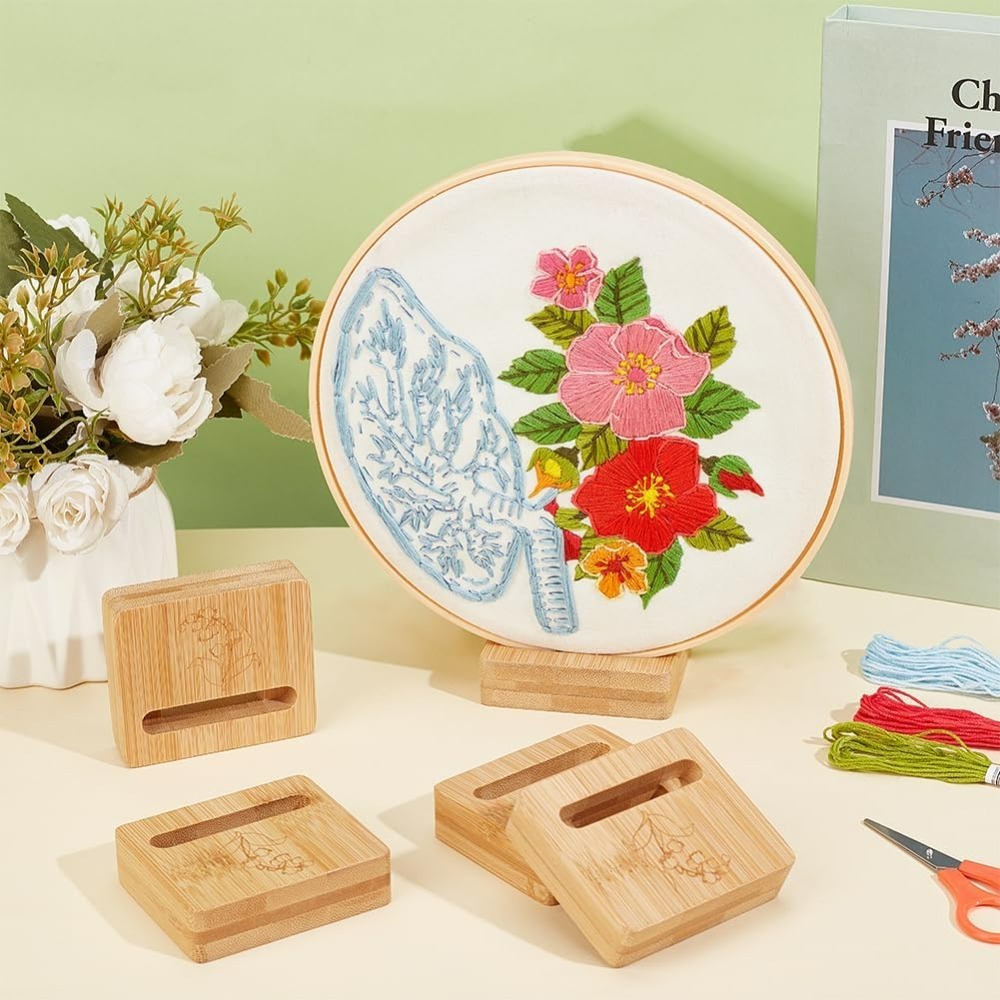 6 pçs bordado aro retângulo ex - Embroidery Hoop Stand avaliação e preço