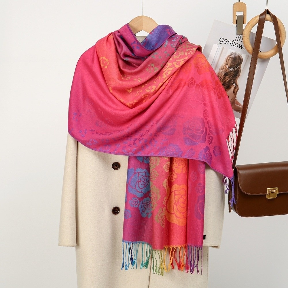 Lenço Hijab com estampa de ros - Embroidery Rose avaliação e preço
