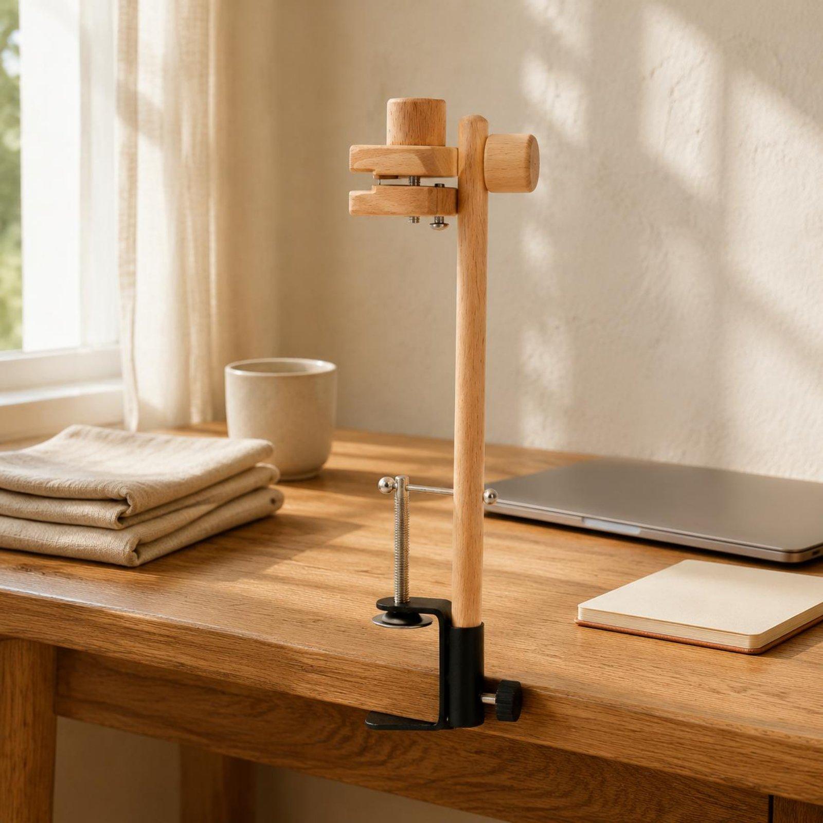 Suporte de Madeira Giratório e - Embroidery Hoop Stand avaliação e preço