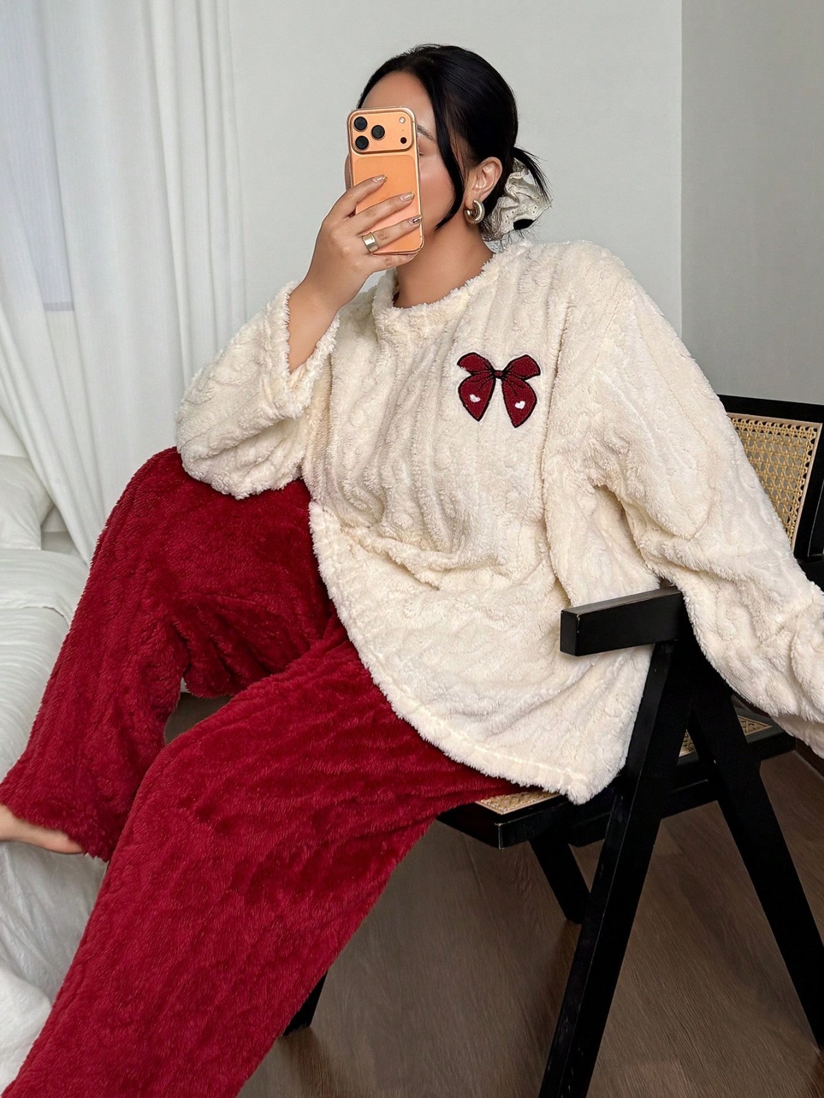 Pijamas de Flanela Grossa para - Embroidery Set avaliação e preço